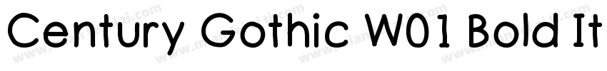 Century Gothic W01 Bold Itali字体转换